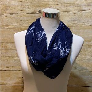Accessories - Navy blue bicycle infinity scarf Accessories - Navy blue bicycle infinity scarf